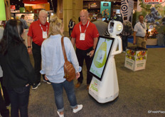 A robot at the floor